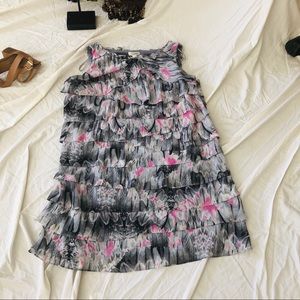 Dress barn Tiered Ruffle Sheath Dress Boho 22